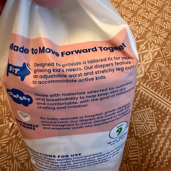 Youth Crews Youth Diapers Size 9 – 24 Pack – New Sealed - Picture 6 of 8